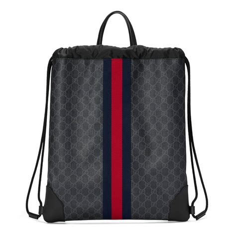 gucci drawstring backpack mens|Gucci backpack unisex.